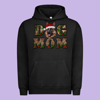 Chriistmas Dog Mom With German Shepherd Urban Hoodie Designed By Ranaportraitstore