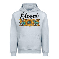 Heather Grey blessed mom Urban Hoodie - RanaPortraitStore