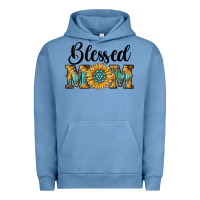 Pigment Pebble Blue blessed mom Urban Hoodie - RanaPortraitStore