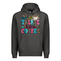 Charcoal Heather no talkie before coffee Premium Hoodie - Zillion Design Studio