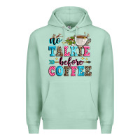 Seafoam no talkie before coffee Premium Hoodie - Zillion Design Studio