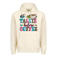 Tofu no talkie before coffee Premium Hoodie - Zillion Design Studio