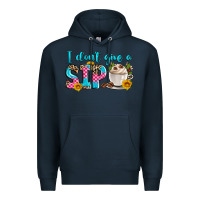 Navy i don't give a sip Premium Hoodie - Zillion Design Studio