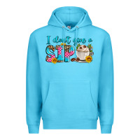 Ocean Blue i don't give a sip Premium Hoodie - Zillion Design Studio