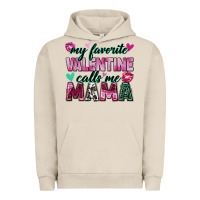 Pigment French Oak my favorite valentine calls me mama Urban Hoodie - Zillion Design Studio