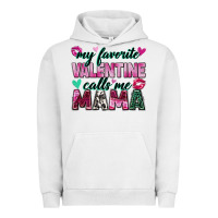 Pigment Lunar Rock my favorite valentine calls me mama Urban Hoodie - Zillion Design Studio