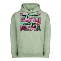 Pigment Oil Green my favorite valentine calls me mama Urban Hoodie - Zillion Design Studio