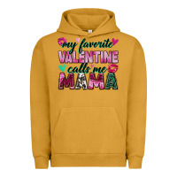 Pigment Peanut Butter my favorite valentine calls me mama Urban Hoodie - Zillion Design Studio