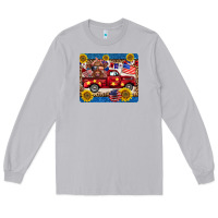 4th Of July Truck Cow Mousepad Long Sleeve Tee | Teevron