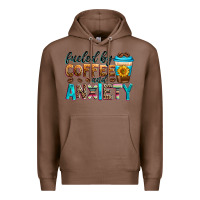 Chestnut fueled by coffee and anxiety Premium Hoodie - Zillion Design Studio