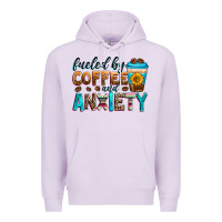 Lilac fueled by coffee and anxiety Premium Hoodie - Zillion Design Studio