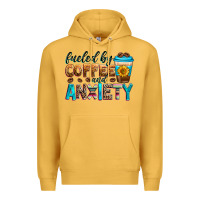 Mustard fueled by coffee and anxiety Premium Hoodie - Zillion Design Studio