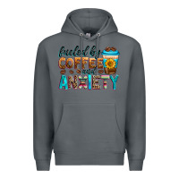 Rock fueled by coffee and anxiety Premium Hoodie - Zillion Design Studio
