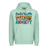 Seafoam fueled by coffee and anxiety Premium Hoodie - Zillion Design Studio