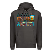 Smoke fueled by coffee and anxiety Premium Hoodie - Zillion Design Studio