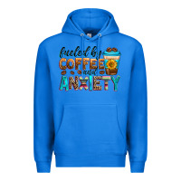 True Royal fueled by coffee and anxiety Premium Hoodie - Zillion Design Studio