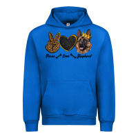 Cobalt peace love shepherd Urban Hoodie - RanaPortraitStore