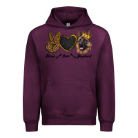 Mauve Wine peace love shepherd Urban Hoodie - RanaPortraitStore