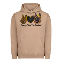 Pigment Burro peace love shepherd Urban Hoodie - RanaPortraitStore