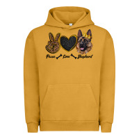 Pigment Peanut Butter peace love shepherd Urban Hoodie - RanaPortraitStore