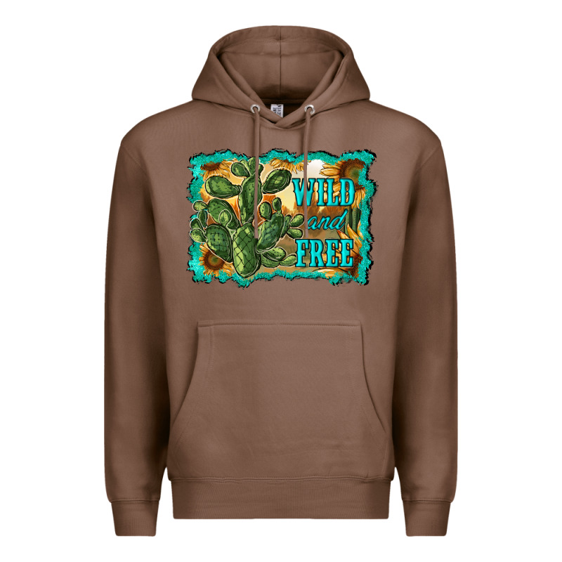 Wild And Free Cactus Premium Hoodie by RanaPortraitStore | Teevron
