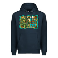 Navy wild and free cactus Premium Hoodie - RanaPortraitStore