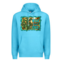 Ocean Blue wild and free cactus Premium Hoodie - RanaPortraitStore