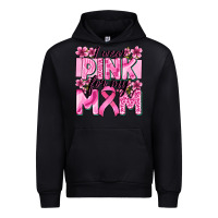 Black i wear pink for my mom Urban Hoodie - Zillion Design Studio