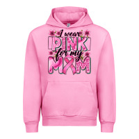 Fuchsia Pink i wear pink for my mom Urban Hoodie - Zillion Design Studio