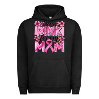 Pigment Black i wear pink for my mom Urban Hoodie - Zillion Design Studio