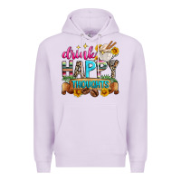 Lilac drink happy thoughts Premium Hoodie - Zillion Design Studio