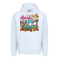 White drink happy thoughts Premium Hoodie - Zillion Design Studio