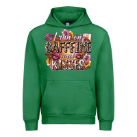 Emerald i run on caffeine and kisses Urban Hoodie - Zillion Design Studio