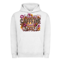 Pigment Lunar Rock i run on caffeine and kisses Urban Hoodie - Zillion Design Studio