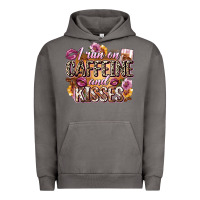 Pigment Tornado i run on caffeine and kisses Urban Hoodie - Zillion Design Studio