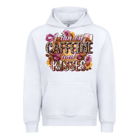 White i run on caffeine and kisses Urban Hoodie - Zillion Design Studio