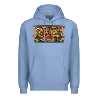 Colony Blue christmas western santa baby Premium Hoodie - RanaPortraitStore