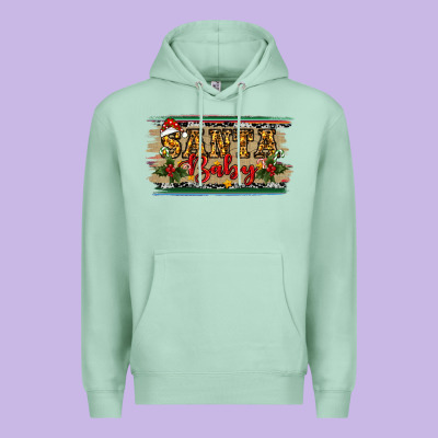 Christmas Western Santa Baby Premium Hoodie Designed By Ranaportraitstore