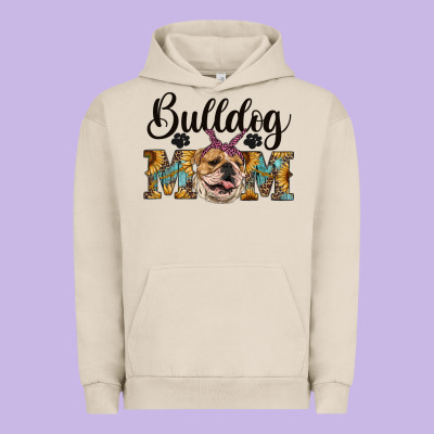 Western Bulldog Mom Urban Hoodie Designed By Ranaportraitstore