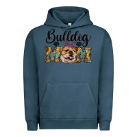 Pigment Midnight Navy western bulldog mom Urban Hoodie - RanaPortraitStore