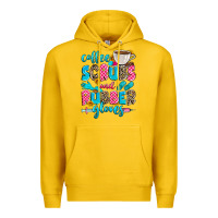 Lemon coffee scrubs and rubber gloves Premium Hoodie - Zillion Design Studio