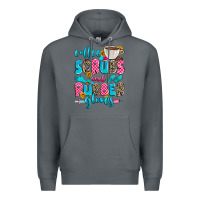 Rock coffee scrubs and rubber gloves Premium Hoodie - Zillion Design Studio