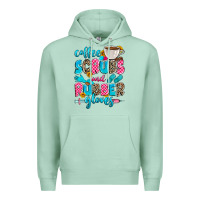 Seafoam coffee scrubs and rubber gloves Premium Hoodie - Zillion Design Studio