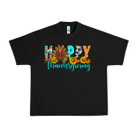 Black Happy Thanksgiving Urban Heavy Tee - Artiststas