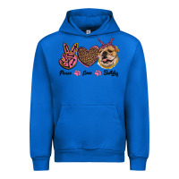 Cobalt peace love bulldog Urban Hoodie - RanaPortraitStore