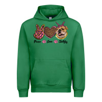 Emerald peace love bulldog Urban Hoodie - RanaPortraitStore