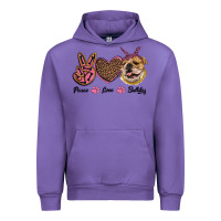 Tulip peace love bulldog Urban Hoodie - RanaPortraitStore