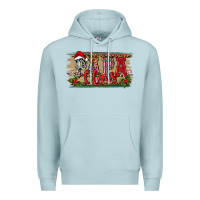 Blue Mist christmas western papa claus Premium Hoodie - RanaPortraitStore