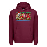 Burgundy christmas western papa claus Premium Hoodie - RanaPortraitStore