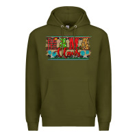 Army Green christmas western mama claus Premium Hoodie - RanaPortraitStore